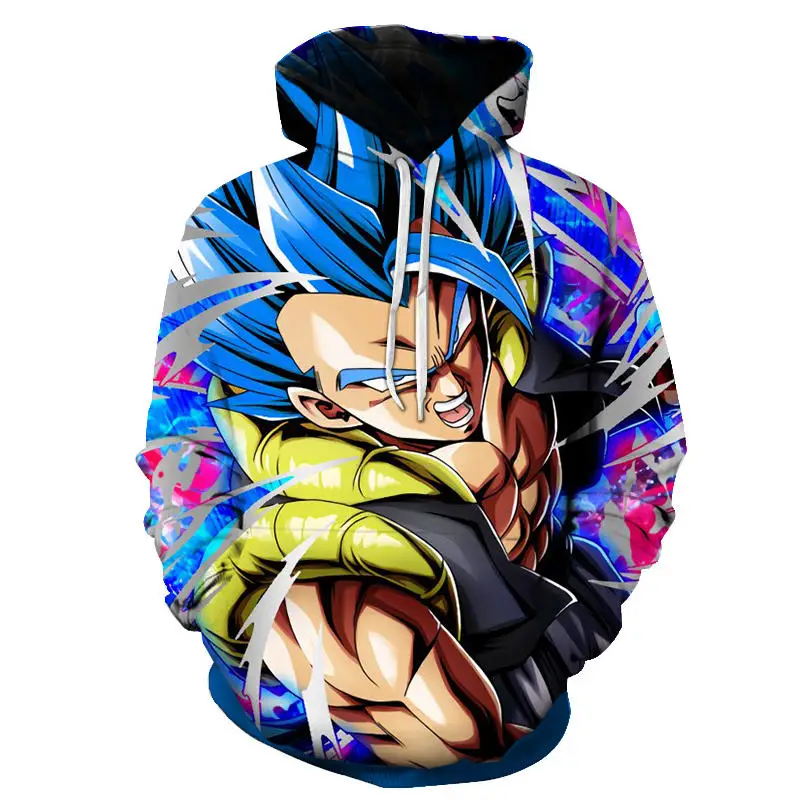 WNT218 Dragon Ball Z толстовка с капюшоном для мужчин s 3D супер Saiyans Толстовка забавная белая детская Гоку печать толстовки для женщин мужчин уличные толстовки - Цвет: WNT218