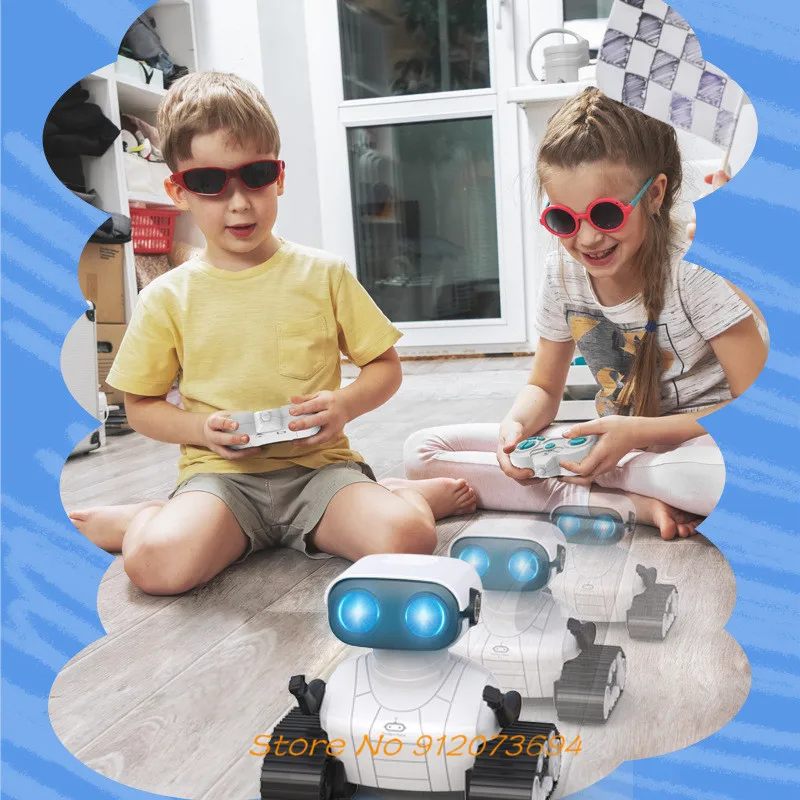 Intelligent Remote Control Interactive Robot 2 Hours Simulated Crawler Design Auto Demo LED Lights Dynamic Music RC Electric Toy 6
