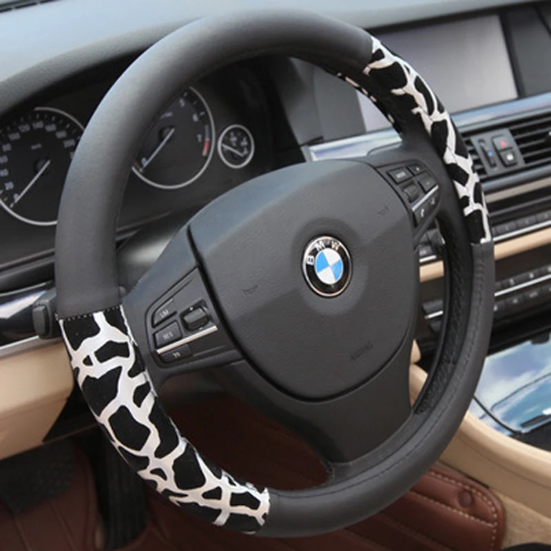 leopard print car steering wheel covers