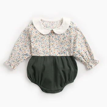 

Autumn Baby Girls Flower Clothes Long Sleeve Cotton Romper Spring Baby Clothing Toddler Girl Romper Newborn Girls Jumpsuit