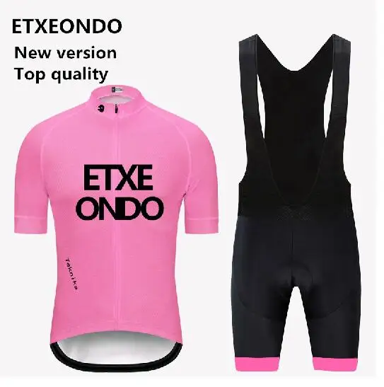 Новое издание! одежда для велосипеда Etxeondo, летняя одежда для велоспорта с коротким рукавом, профессиональная быстросохнущая Мужская одежда для велоспорта - Цвет: bib kits