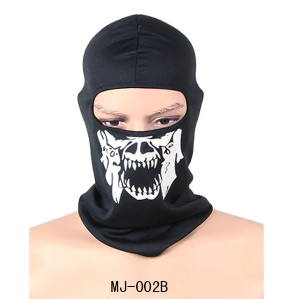 New Halloween Skull Skeleton Mask Outdoor Motorcycle Bicycle Multi Function Headwear Hat Scarf Half Face Ski Masks - Цвет: 002B