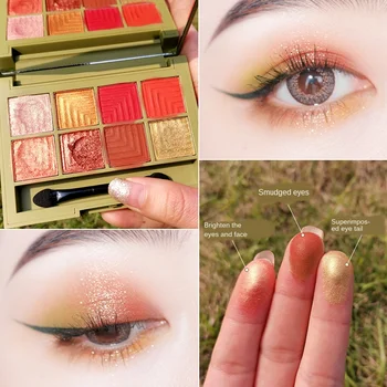 

Xixi Morandi Natural Light Eye Shadow Mashed Potato Texture Eight-color Eye Shadow Pearlescent