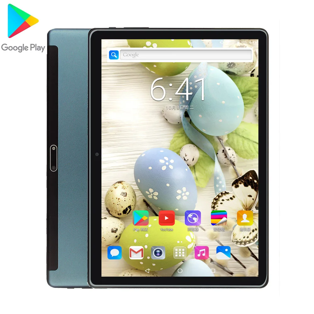 Планшетный ПК 10 дюймов 3G две SIM карты четырехъядерный Android 9 0 1 IPS 1280*800 WiFi GPS 2.5D