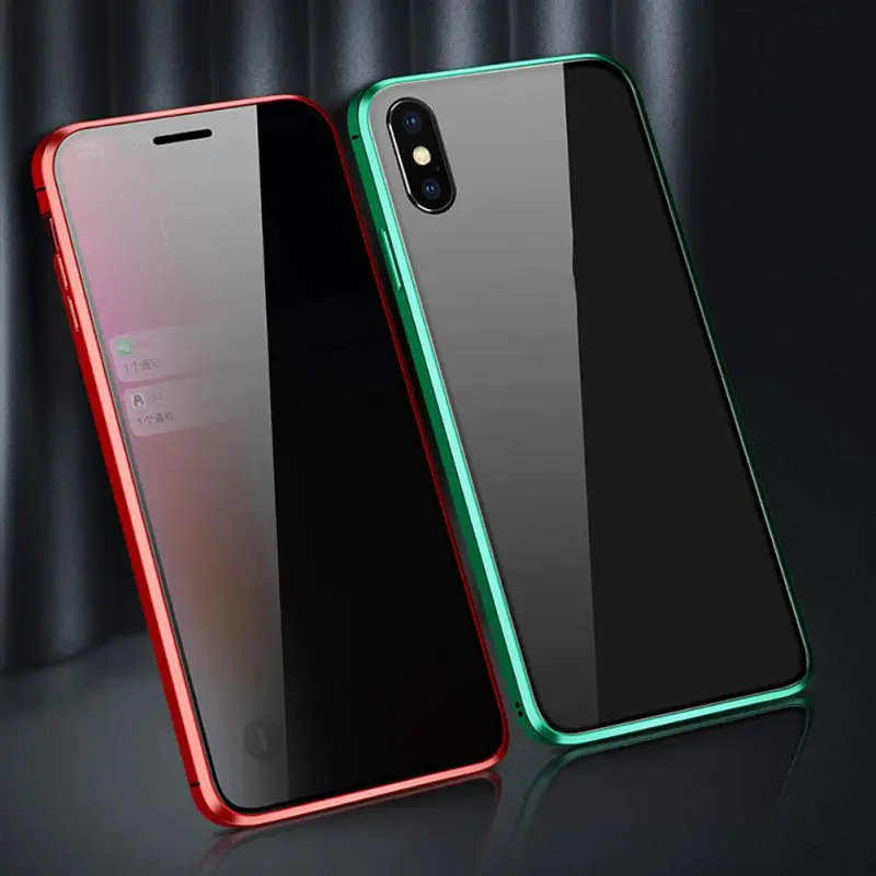 

Anti-peeping Magnetic Tempered Glass Screen Protector Bumper for iPhone 7/8 Plus X/XS/XR/XS Max for iPhone 11/11Pro/11 Pro Max
