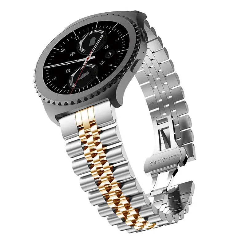 Браслет для samsung gear S3 Frontier/классический ремешок/Galaxy Watch 46 мм полосы 22 мм ремешок для часов из нержавеющей стали для huawei Watch GT