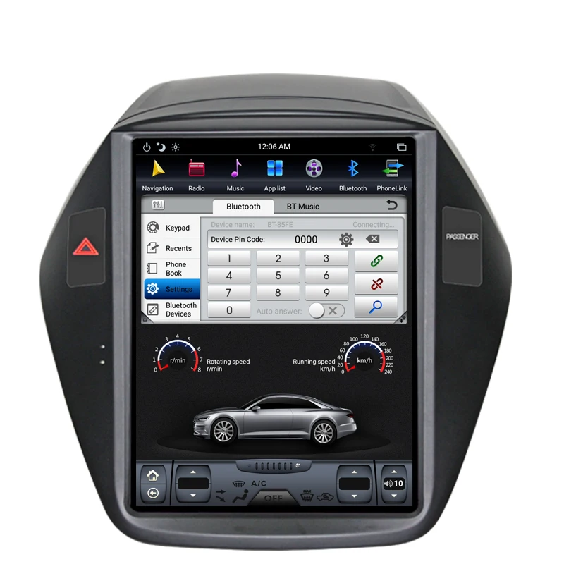 Clearance NAVITOPIA 10.4inch Vertical Screen Tesla Android 7.1 Car GPS Navigation for Hyundai Tucson IX35 2010 2011-2013 Car DVD Player 7