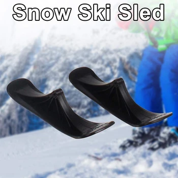 

NEW-Snow Ski Sled Set Winter Children Electric Scooter Ski Sled Accessories Dual-Use Snow Scooter for Balance Bike