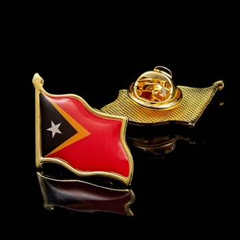 

Timor-Leste Country National Flag Pins All Over The World Badge Emblem Country State Pin Brooch