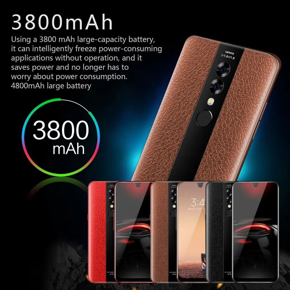 X23 6,2 дюймов смартфон 2+ 32 Гб мобильный телефон дисплей капли воды Тройная камера отпечатков пальцев распознавание лица смартфон