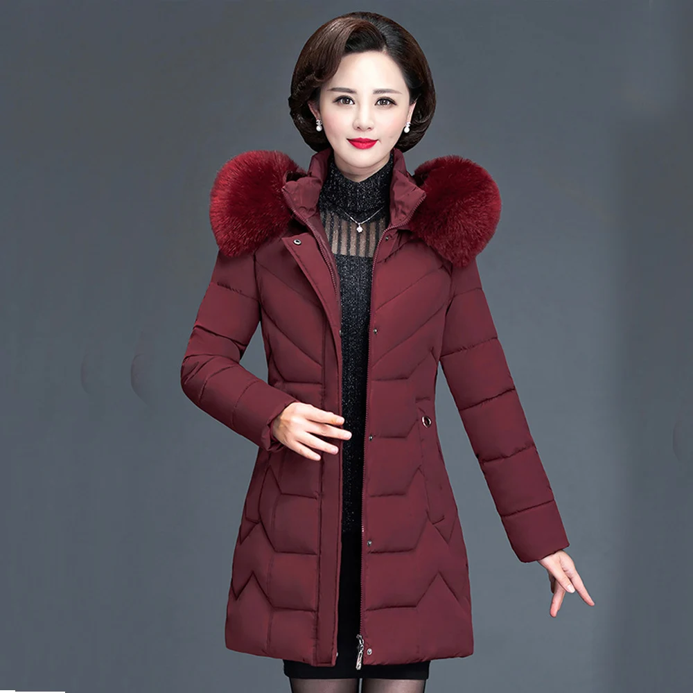Модная женская куртка с капюшоном зимняя куртка пуховик зимний костюм Женская куртка средней длины женский пуховик 1207