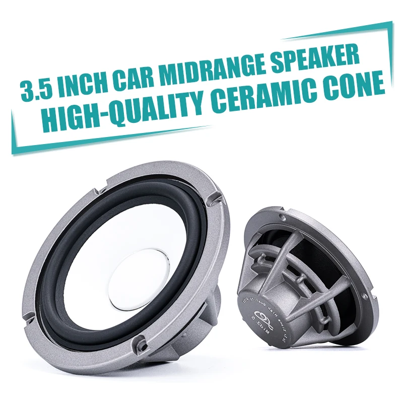 Car Audio Speaker 2pcs car audio modified 3.5-inch ceramic cone midrange horn for car two-way three-way dedicated midrange speaker