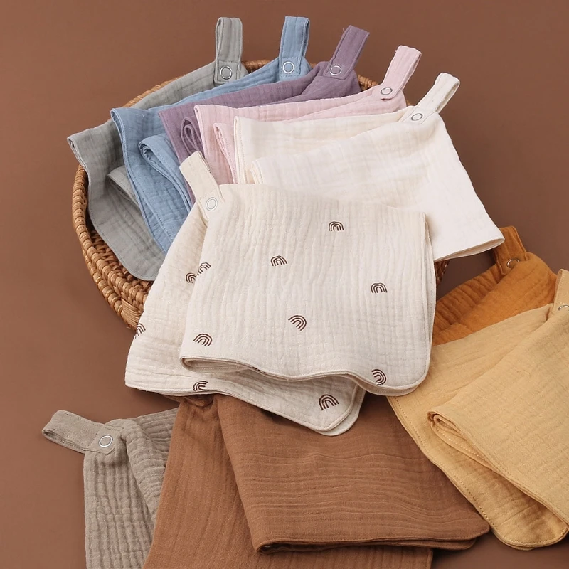 Baby Facecloth Soothe Towel Bath Towel Handkerchief Cotton Burp Cloth Soft Absorbent Gauze Kindergarten Washcloth G99C