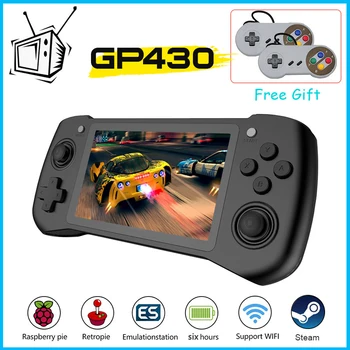

Raspberry Pi CM-3L GP430 Retro Game Console 4.3 Inch IPS Screen WiFi HDMI Output Online TV Video Game Player For PS1/PSP/N64/DC
