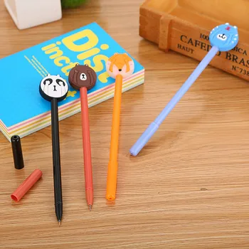 

40PCS Cartoon Gel Pen Cute Student Eye-Covering Animal Water Pen Creative Stationery Office Signature Pen