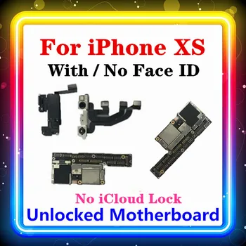 

For iPhone XS Motherboard With / Without Face ID Original unlocked No iCloud Lock Motherboard For iPhone XS With Chip IOS System
