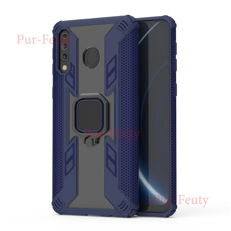 Чехол для samsung Galaxy M30 M305FD с кольцом на палец, Модный чехол с подставкой для samsung Galaxy M20 SM-M205FD, Fundas 6," M 30 - Цвет: blue