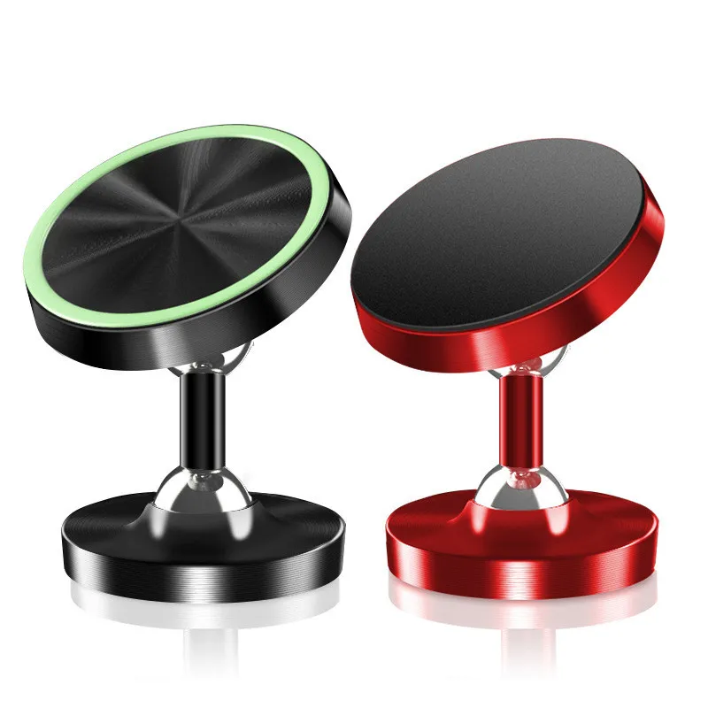 

NEW Two Way Adjust Car Phone holder Luminous Magnetic Car Holders 360 Degree Magnet Universal in Car Mobile Mount Desk Stands