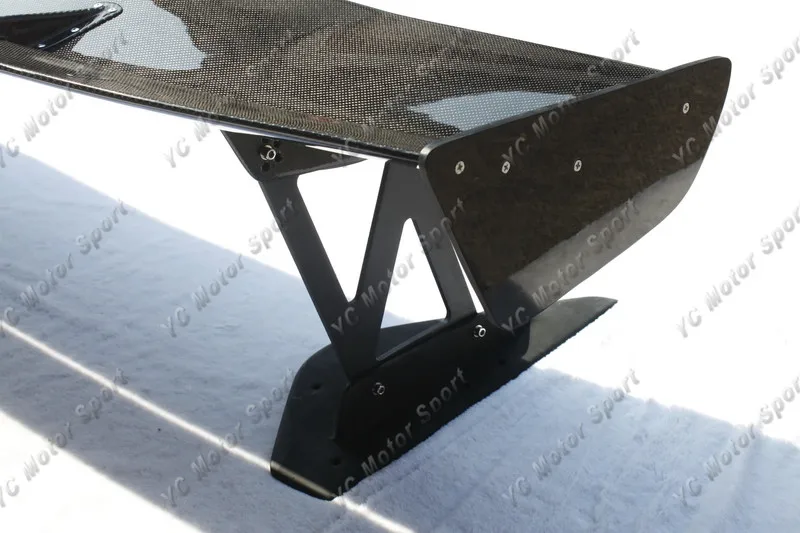 2001-2007  Mitsubishi Evolution 7-9 Voltex Type5 Style Trunk Spoiler GT Wing 1700mm CF with 29mm Aluminum Stands (13)