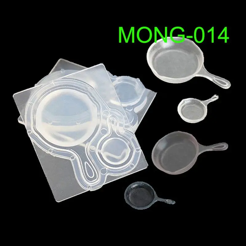 1 Set Mini Pan Pot Resin Silicone Mold Epoxy Resin Jewelry Tools Art Craft Tools T4MD - Цвет: A