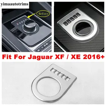 

Stalls Gear Shift Gearshift Box Display Decoration Cover Trim ABS Matte Accessories Fit For Jaguar XF / XE 2016 2017 2018 2019