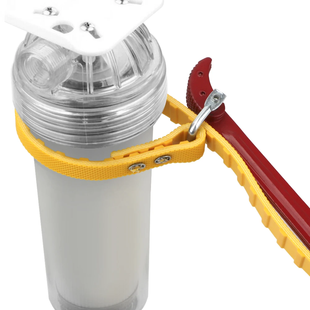 Car Truck Fuel Oil Filter Wrench Joints Pipe Spanner Puller Anti Slip Belt Strap Repair Tools Motorcycle Automotive Accessories oil filter wrench car oil filter