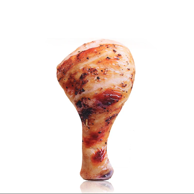 Chicken leg Животные игрушки Мультяшные собачки чучела пищащая игрушка для домашних животных милый плюшевый пазл для собак кошка Жевательная пищалка пищащая игрушка для домашних животных - Цвет: Chicken leg
