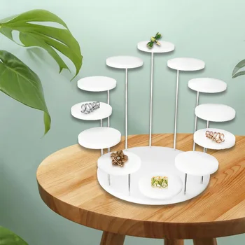 

Portable Acrylic Products Display Stands Plexiglass Displaying Risers Shelves for Mini Figurines Collectibles Foods