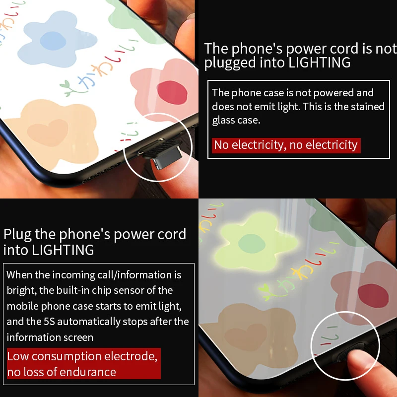 Mofi умный светодиодный светящийся чехол для iPhone 11 Pro Чехол для iPhone 11 Max чехол крутой K-POP стеклянный чехол с рисунком