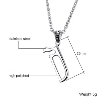 

FXM LVB30 stainless steel necklace hot sell gold color top quality single women 36mm Saw gift women jewelry