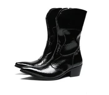 

Men's Boots Fashionable Western Boots Pu Leather Handmade Formal Stylish Desinger Winter Motorcycle Boot Zapatos De Hombre 4M824