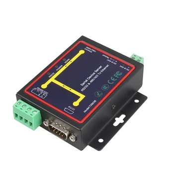 

Rs232/Rs485 Serial To Ethernet Converter Support Rs232 Rs485 Rs422 To Ethernet Tcp/Rtu/Udp (Us Plug)