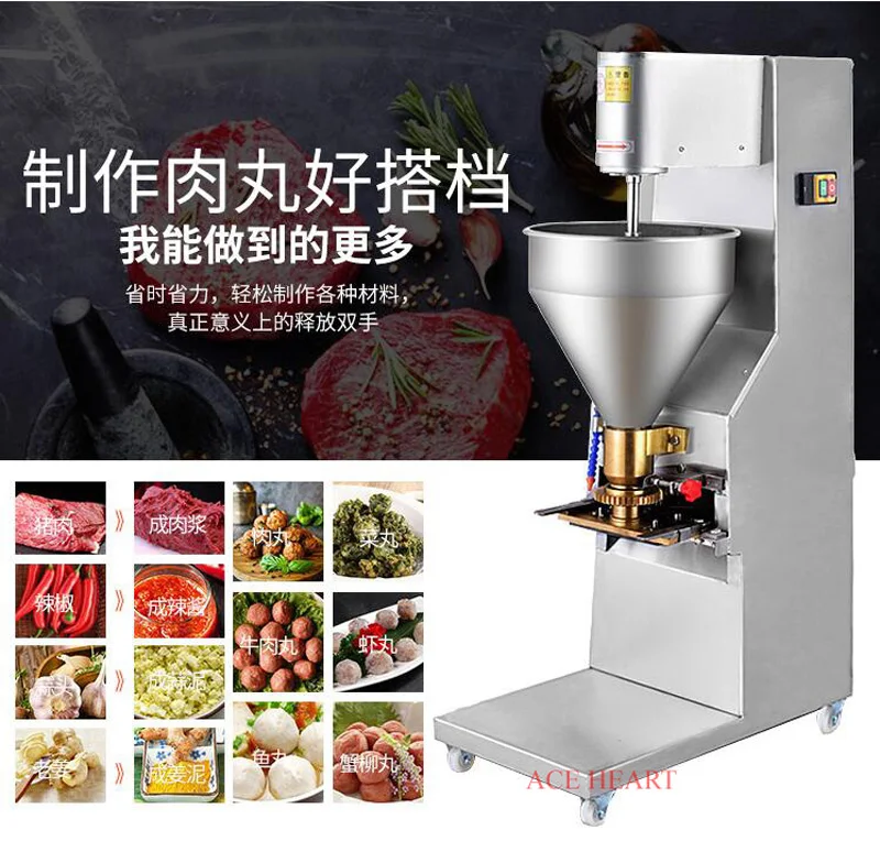 Description Picture 5 of itemCommercial Meatball Beater Stainless steel electric meat grinder Chopped pepper Garlic Mincer