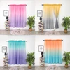 Pure Color Bedroom Dream Gradient Tulle Curtain Gray Blue Semi Blackout Living Room Home Party Wedding Decoration Cortinas 4 ► Photo 2/6