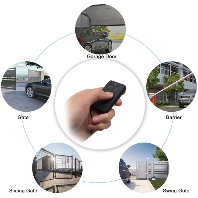 TELCOMA Remote Control Duplicator TELCOMA FM400 FM400E Garage Gate Remote Control 433.92MHz Command Key Fob 6