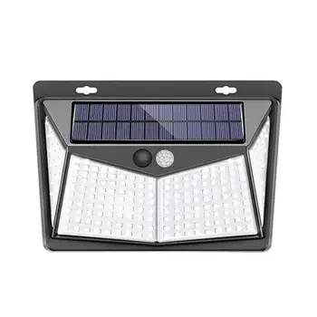 

Outdoor Solar Light Sensor Light Wall Light Durable Eco-Friendly 208 LED 8W IP65 Street Lamp Waterproof 270° Wide Angle