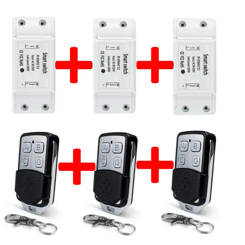 

Smart Switch Wireless Remote DIY Automatic Light Smart Home Automation Relay Module Controller For Led light