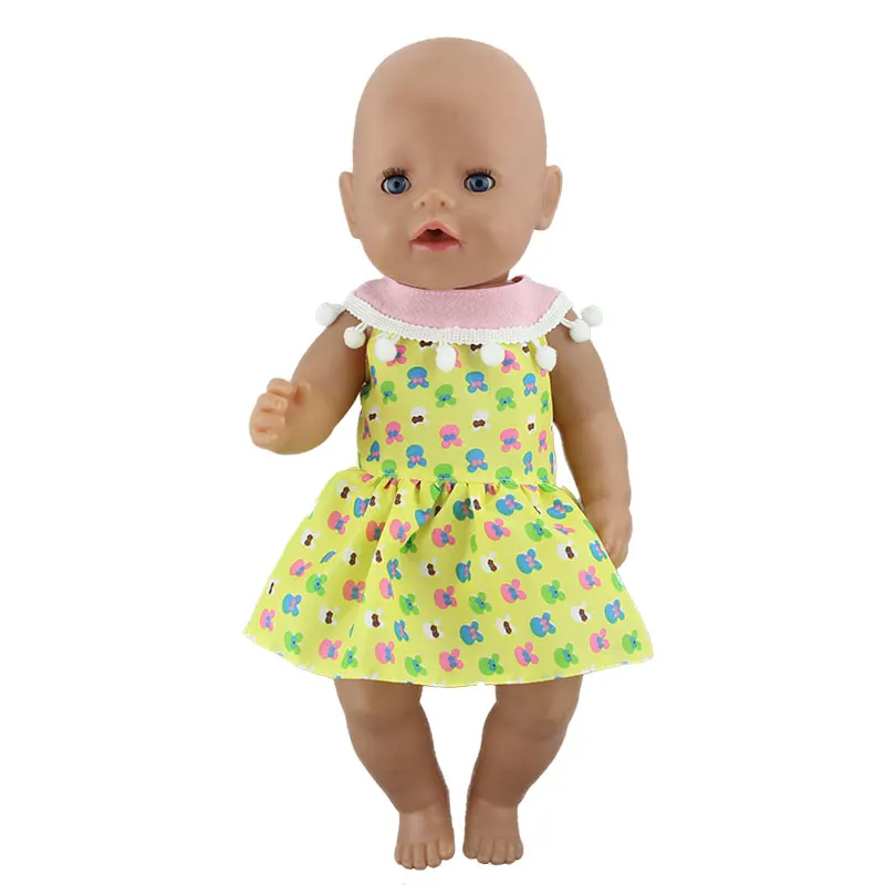 Новое красивое модное платье для 17 дюймов Reborn Baby Doll 43 см для ухода за ребенком для мам Одежда