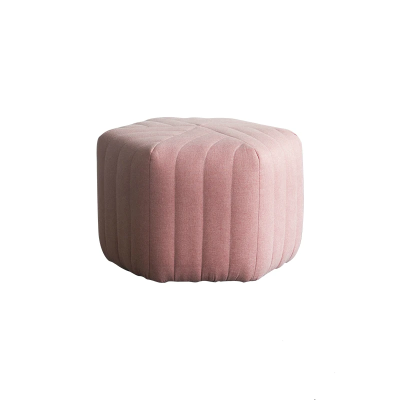 

ins designer fashion creative children's lazy sofa stool small chair fabric round stool footstool low stool home