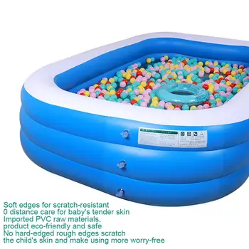 

Inflatable Swimming Pool And Air Pump Thicken PVC Paddling Pool Bathing Tub Summer Water Toys Swimming Pool 90 - 300cm For Kids