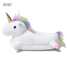 Тапочки в виде единорога; домашние тапочки Кигуруми для детей; пижамы для мальчиков и девочек; пижамы для детей и взрослых с рисунками животных; вечерние тапочки для костюмированной вечеринки