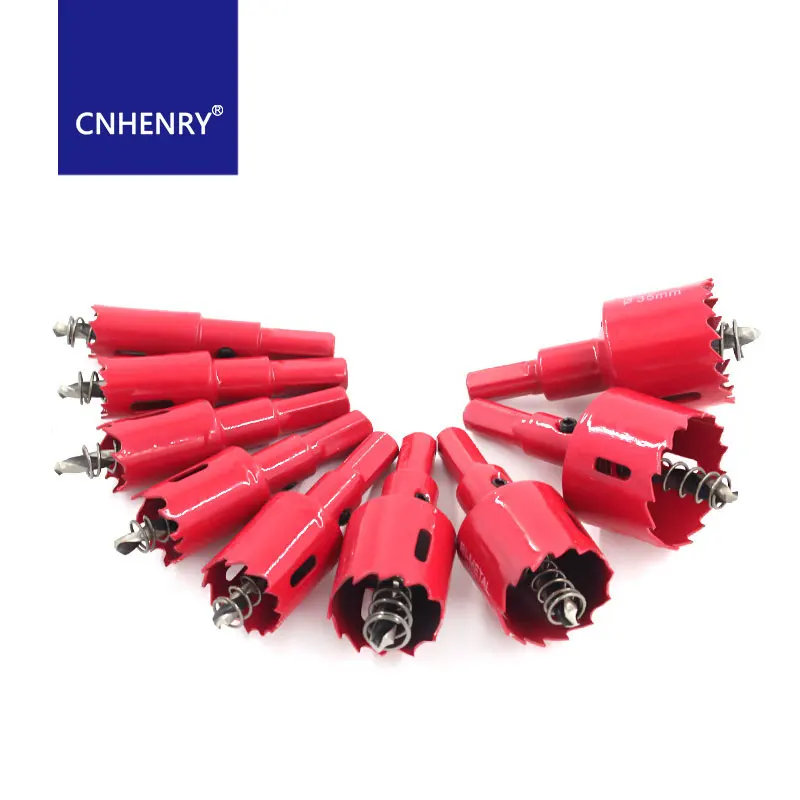 Bi Metal Hole Saw Kit Drill Bits Arbor for Metal Drilling PVC Board Plastic Plate DIY Tool Bi Metal Hole Saw Kit