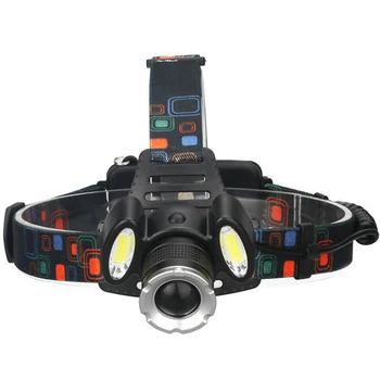 

Aluminium Alloy Led Induction Button Switch USB Charging Fishing Waterproof Outdoor Headlight Adjustable Zoomable Flash Durable