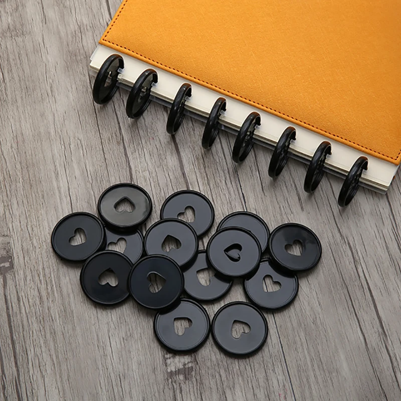 22pcs 35mm Mushroom Hole Binding Discs Notebook Plastic Binding Buckle Planner Disc Binder Mushroom Rings Binder Office Supplies