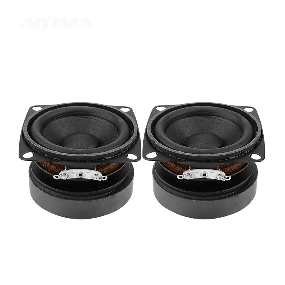 AIYIMA 2 Inch 2PCS 53mm Mini Portable Audio Speaker 4 Ohm 15W Full Range Music Stereo Loudspeaker for Home Theater Amplifier DIY 2
