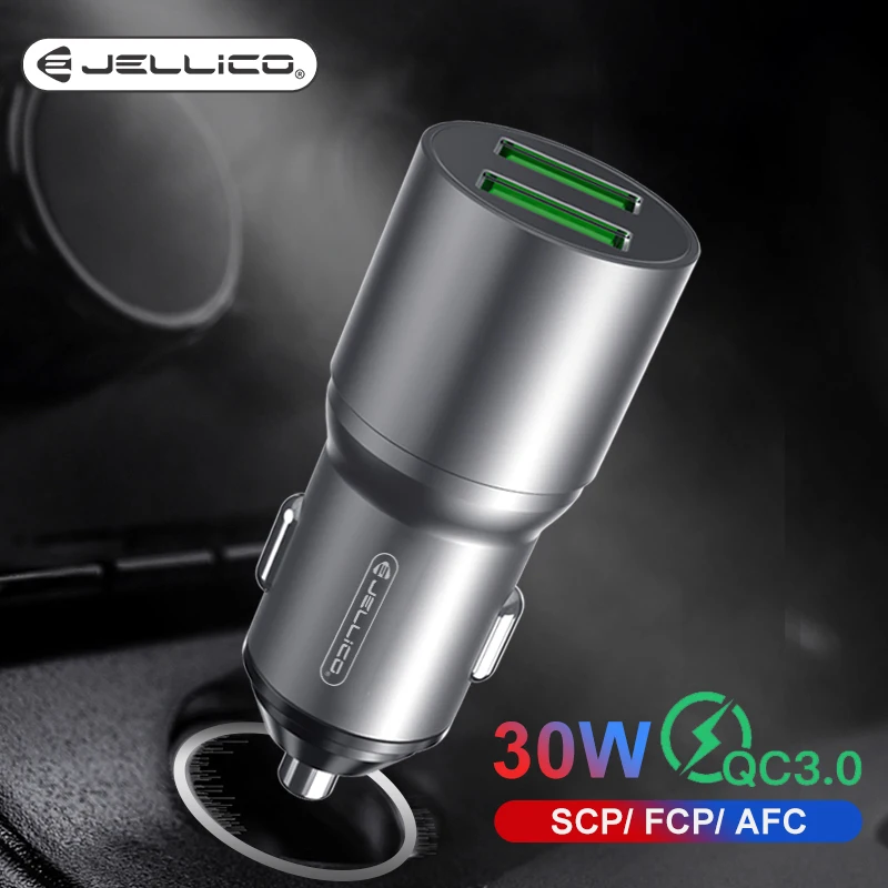 Автомобильное зарядное устройство Jellico с USB-портом и поддержкой быстрой зарядки 3