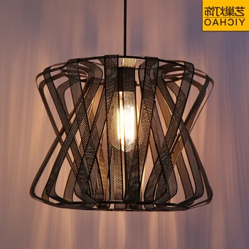 

Industrial Air Personality American Country Chandelier Personalized Restaurant Cafe Iron Gauze Retro Chandelier luminaire