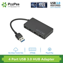 PzzPss High Speed USB 3.0 HUB Multi USB Splitter 4 Ports Expander Multiple USB Expander Computer Accessories For Laptop PC