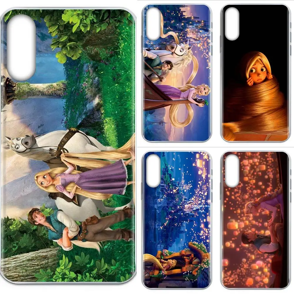 Tangled Рапунцель фонарь ТПУ оболочка Чехлы для Huawei Honor Mate Nova Note 20 20s 30 5 5I 5T 6 7I 7C 8A 8X 9X 10