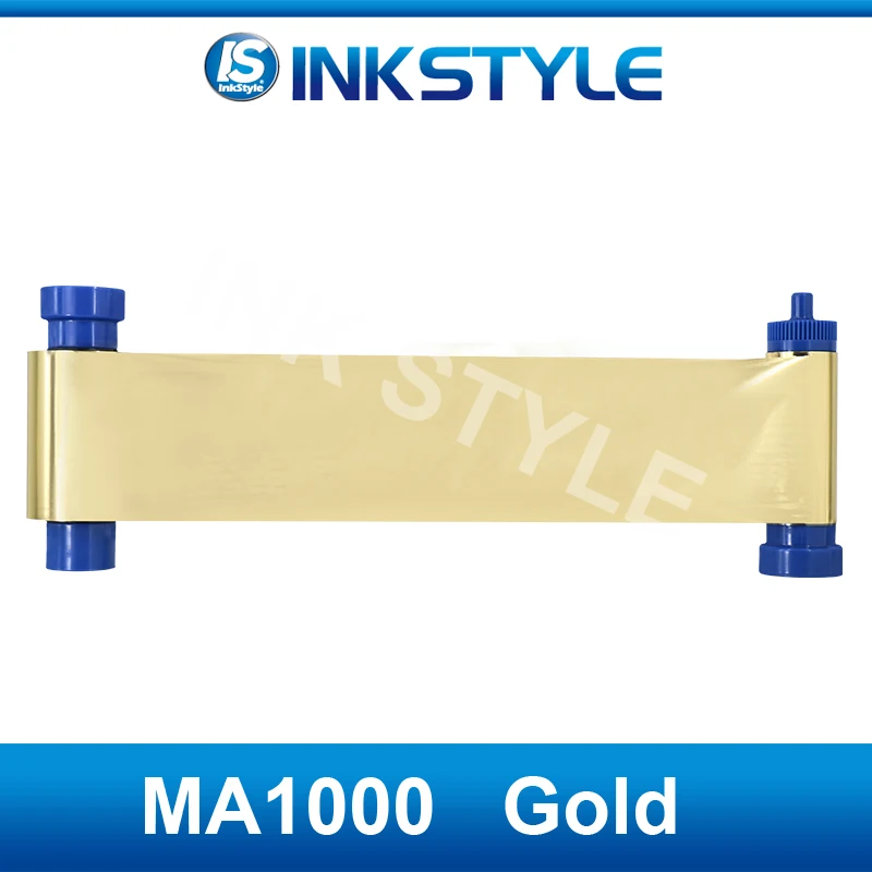 Упаковка из 10 шт. Magicard Золотая лента MA1000 GL 1000 принты совместимы с Pronto Enduro duo карточным принтером